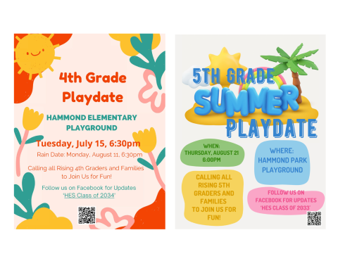 Gr 4 & 5 Summer playdates
